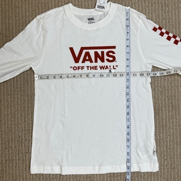 Vans Off the Wall Check Check Long Sleeve Shirt Size Small Women - Picture 10 of 10